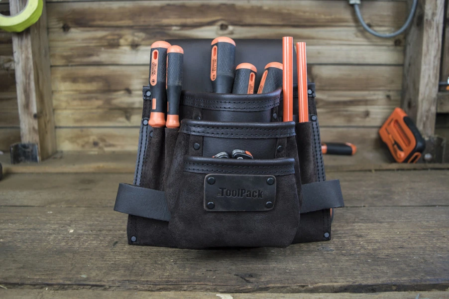 ToolPack Industriele Gereedschapsholster, Extra Brede Riemlus 2 ToolPack Industriele Gereedschapsholster, Extra Brede Riemlus - Afbeelding 2
