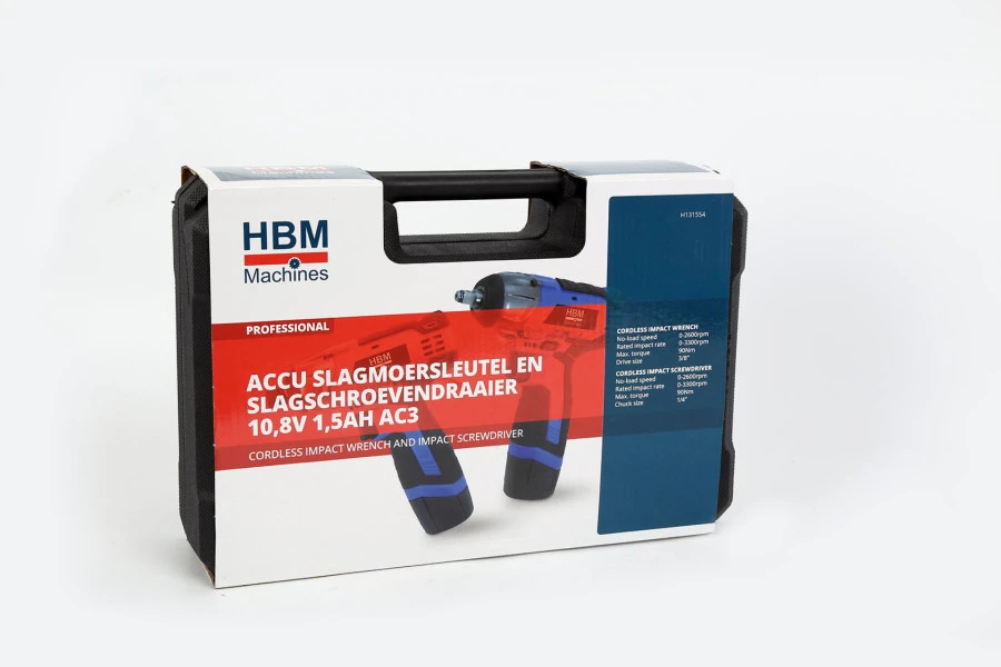 HBM Accu Slagmoersleutel En Slagschroevendraaier 10,8 Volt 1,5 Ah Power10 18 HBM Accu Slagmoersleutel En Slagschroevendraaier 10,8 Volt 1,5 Ah Power10 - Afbeelding 18