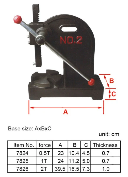 HBM 0,5 Ton Professionele Tandheugelpers 3 HBM 0,5 Ton Professionele Tandheugelpers - Afbeelding 3