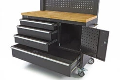 HBM Gereedschapswagen Met Kastenwand, Houten Werkblad, 122 Cm, Zwart -Hyunda Hulpmiddel Winkel hbm 004 88.jpg 1200x600 fc32debc88