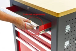 HBM Verrijdbare Gereedschapswagen, Werkbank Met Houten Werkblad 10 Laden, Rood Zwart -Hyunda Hulpmiddel Winkel hbm 019b.jpg 1200x600 e32d7ebc88