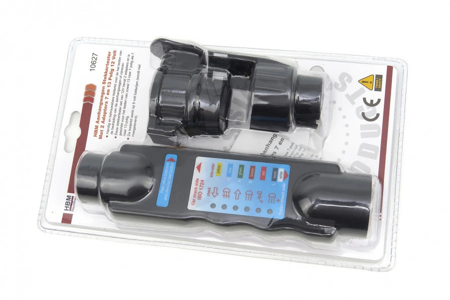 HBM Aanhangwagen Stekkertester Met 2 Adapters 7 En 13 Polig 12 Volt 7 HBM Aanhangwagen Stekkertester Met 2 Adapters 7 En 13 Polig 12 Volt - Afbeelding 7