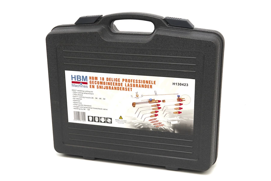 HBM Gecombineerde Lasbrander En Snijbranderset 18-delig 11 HBM Gecombineerde Lasbrander En Snijbranderset 18-delig - Afbeelding 11