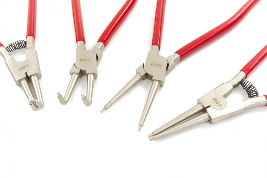 HBM 4 Delige 300 Mm Seegerringtangenset, Borgveertangenset 1 HBM 4 Delige 300 Mm Seegerringtangenset, Borgveertangenset