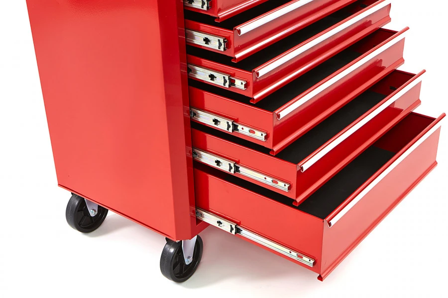 HBM Gereedschapswagen Met 7 Laden - 66 Cm - Rood 6 HBM Gereedschapswagen Met 7 Laden - 66 Cm - Rood - Afbeelding 6