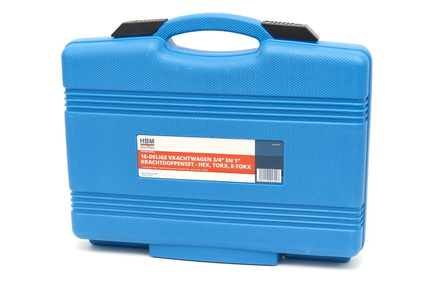 HBM Krachtdoppenset Voor Vrachtwagens 16-delig 3 HBM Krachtdoppenset Voor Vrachtwagens 16-delig - Afbeelding 3