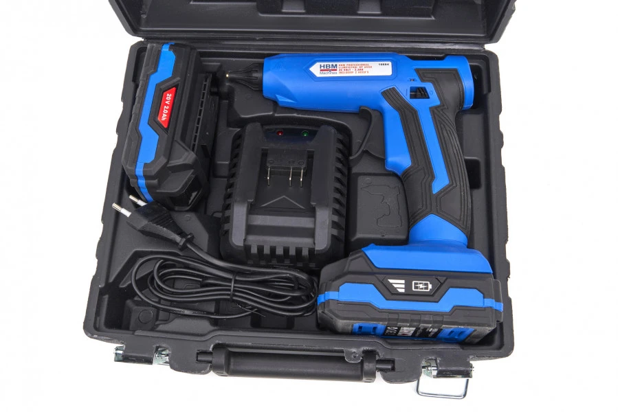 HBM Professioneel Lijmpistool Op Accu 20 Volt - 2,0Ah Inclusief 2 Accu's 12 HBM Professioneel Lijmpistool Op Accu 20 Volt - 2,0Ah Inclusief 2 Accu's - Afbeelding 12