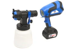 HBM Professionele 20 Volt 4.0AH Draagbare Elektrische Verfspuit Inclusief 2 Accu's Met 1000 ML Reser