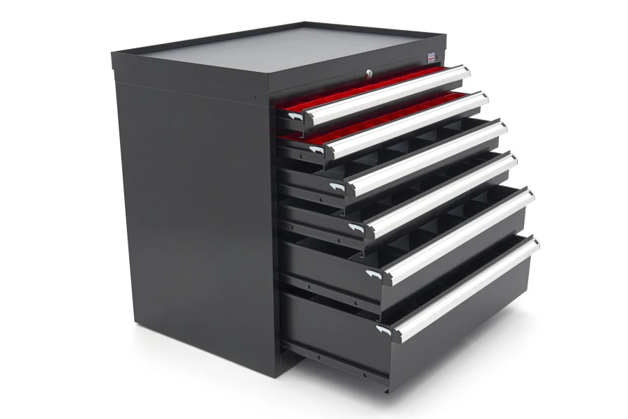 HBM 6 Laden Profi Gereedschapskast 88 X 58 X 80 Cm Zwart 4 HBM 6 Laden Profi Gereedschapskast 88 X 58 X 80 Cm Zwart - Afbeelding 4