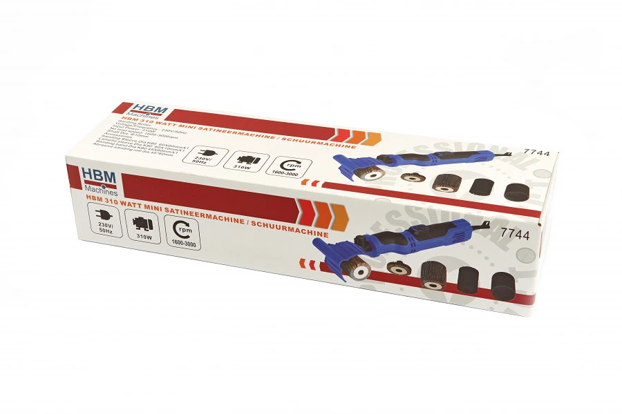 HBM 310 Watt Mini Satineermachine / Schuurmachine 7 HBM 310 Watt Mini Satineermachine / Schuurmachine - Afbeelding 7