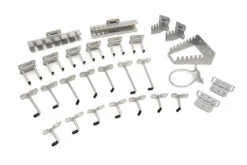 HBM Ophanghaken En Rekken 28-delig Voor Gereedschapsborden Met Vierkante Gaten