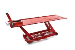 HBM 300 Motorheftafel Hydraulisch Met Luxe Voorwielklem - Rood