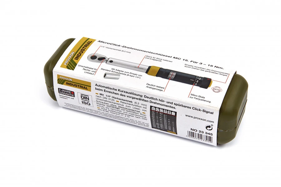 Proxxon MicroClick MC 15 - 1/4" Momentsleutel 3-15 Nm 6 Proxxon MicroClick MC 15 - 1/4" Momentsleutel 3-15 Nm - Afbeelding 6