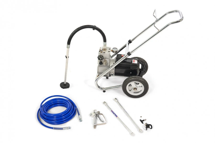 HBM Hogedruk Airless Spuitmachine Verfspuit Wandspuitmachine Set 1500 Watt 2 HBM Hogedruk Airless Spuitmachine Verfspuit Wandspuitmachine Set 1500 Watt - Afbeelding 2