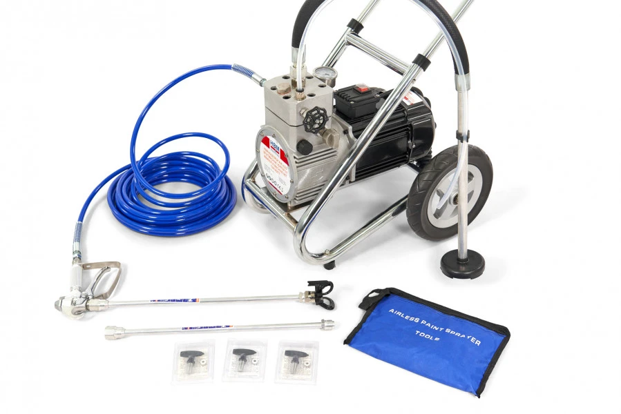 HBM Hogedruk Airless Spuitmachine Verfspuit Wandspuitmachine Set 1500 Watt 3 HBM Hogedruk Airless Spuitmachine Verfspuit Wandspuitmachine Set 1500 Watt - Afbeelding 3