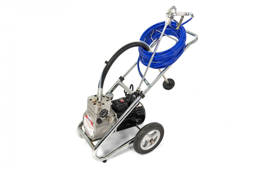 HBM Hogedruk Airless Spuitmachine Verfspuit Wandspuitmachine Set 1500 Watt 4 HBM Hogedruk Airless Spuitmachine Verfspuit Wandspuitmachine Set 1500 Watt - Afbeelding 4