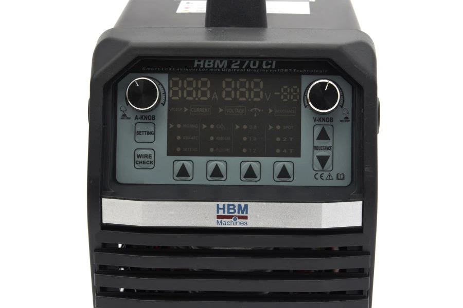 HBM 270 CI Smart Led Mig Lasinverter Met Digitaal Display En IGBT Technologie 19 HBM 270 CI Smart Led Mig Lasinverter Met Digitaal Display En IGBT Technologie - Afbeelding 19