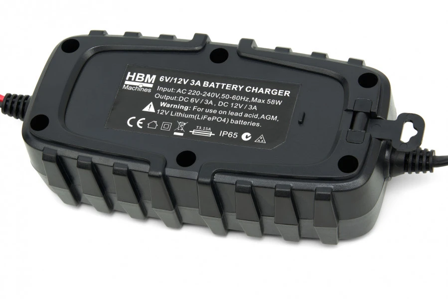 HBM Druppellader 6 / 12 Volt – 3A. Van 2,6 Tot 90AH 3 HBM Druppellader 6 / 12 Volt – 3A. Van 2,6 Tot 90AH - Afbeelding 3