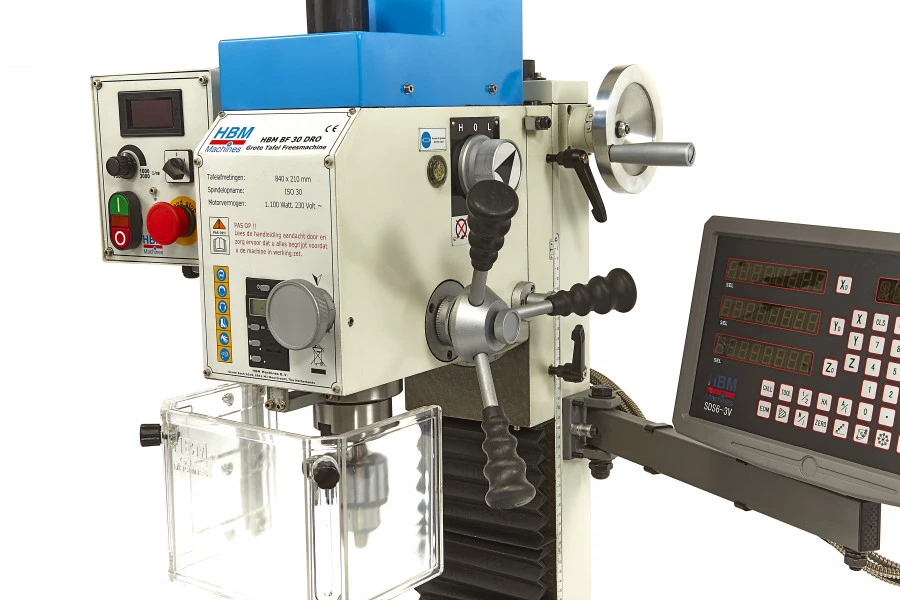 HBM BF 30 Freesmachine Grote Tafel Met 3 Assig Uitleessysteem 4 HBM BF 30 Freesmachine Grote Tafel Met 3 Assig Uitleessysteem - Afbeelding 4