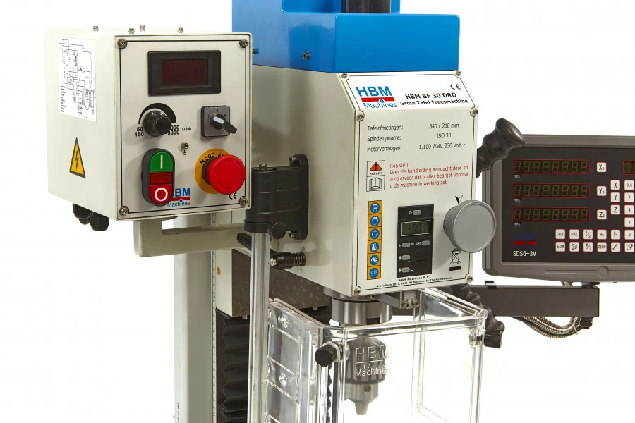 HBM BF 30 Freesmachine Grote Tafel Met 3 Assig Uitleessysteem 5 HBM BF 30 Freesmachine Grote Tafel Met 3 Assig Uitleessysteem - Afbeelding 5