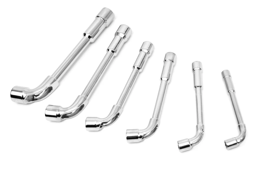 HBM 6 Delige Haakse, Open Pijpsleutelset 1 HBM 6 Delige Haakse, Open Pijpsleutelset