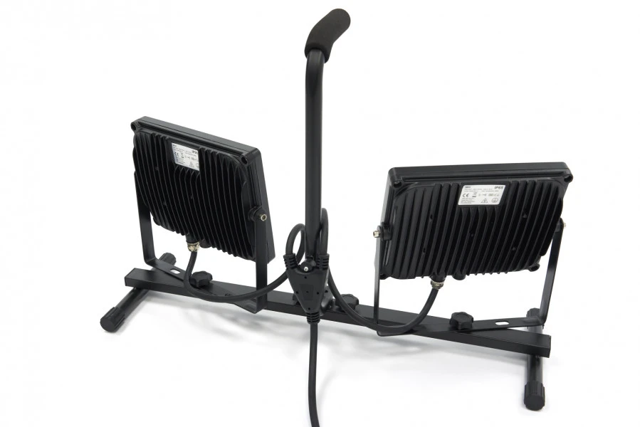 HBM Dubbele LED Bouwlamp 2 X 50 Watt - 2 X 4000 Lumen Met Statief 6 HBM Dubbele LED Bouwlamp 2 X 50 Watt - 2 X 4000 Lumen Met Statief - Afbeelding 6