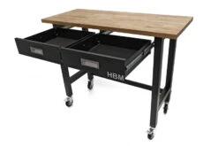 HBM Werkbank Met Massief Houten Blad, 2 Laden, Verrijdbaar, 122 Cm -Hyunda Hulpmiddel Winkel hbm 3071 7.jpg 1200x600 91de4ebc88