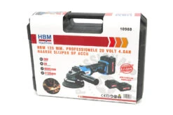 HBM Koolborstelloze Accu Haakse Slijper 125 Mm 20 Volt 4,0 Ah Power20.4 -Hyunda Hulpmiddel Winkel hbm 4199.jpg 1200x600 e802febc88