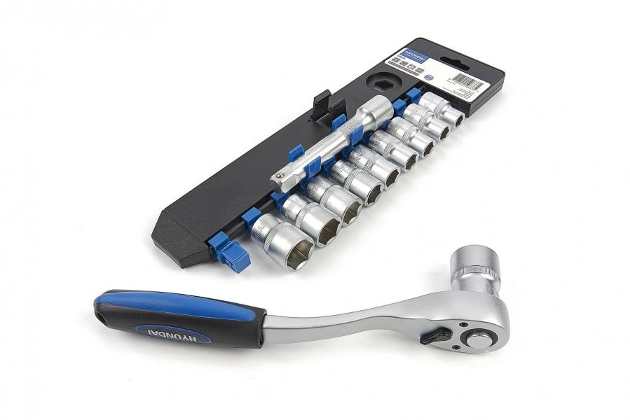 Hyundai 12 Delige Dopsleutel Sets CrV Kunststof Houder 8 Hyundai 12 Delige Dopsleutel Sets CrV Kunststof Houder - Afbeelding 8