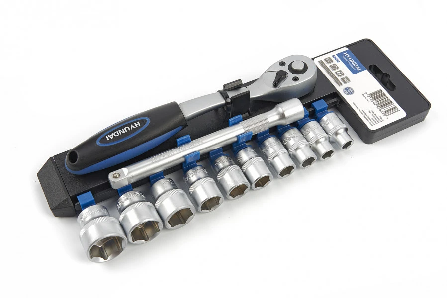 Hyundai 12 Delige Dopsleutel Sets CrV Kunststof Houder 4 Hyundai 12 Delige Dopsleutel Sets CrV Kunststof Houder - Afbeelding 4