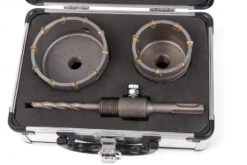 HBM 2 Delige Gatzagenset, Dozenborenset 60 - 80mm Met SDS Opname