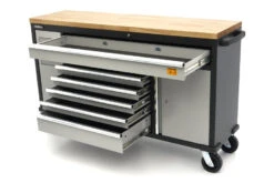 HBM Gereedschapswagen Met Houten Werkblad - 168 Cm - Grijs -Hyunda Hulpmiddel Winkel hbm 523 4.jpg 1200x600 130afebc88