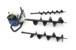 HBM 58 Cc Professionele Grondboor Met Benzine Motor - Inclusief 3 Boren 100 / 150 / 200 Mm.