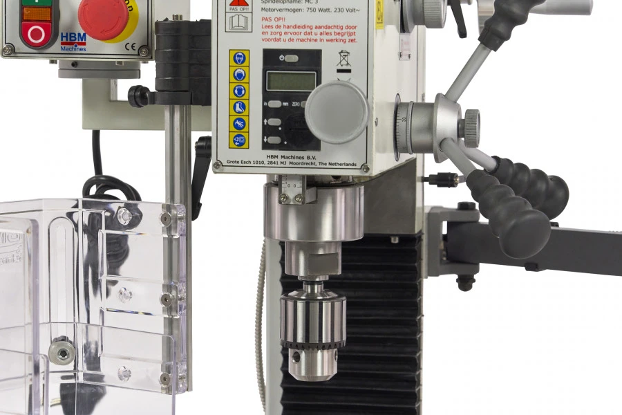 HBM BF 25 Freesmachine Grote Tafel Met 3 Assig LCD Digitaal Uitleessysteem 5 HBM BF 25 Freesmachine Grote Tafel Met 3 Assig LCD Digitaal Uitleessysteem - Afbeelding 5