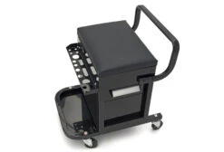 HBM Professionele Verrijdbare Garagestoel, Garagekruk Met 2 Laden