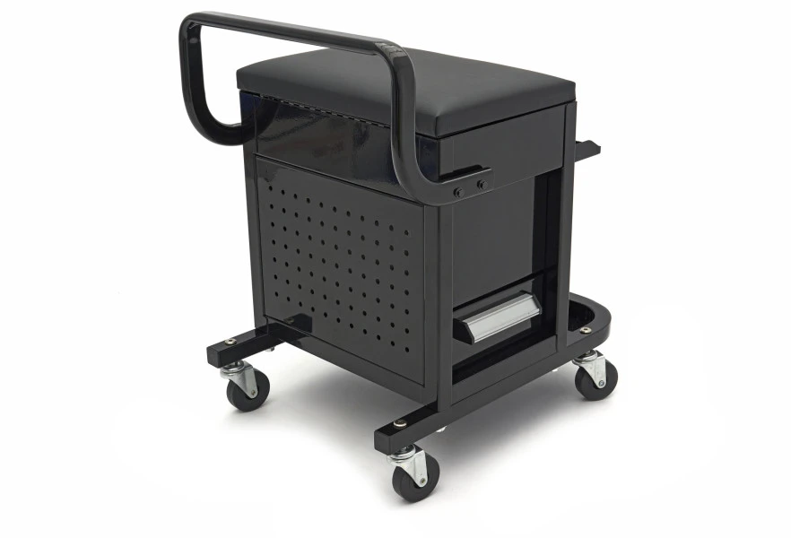 HBM Professionele Verrijdbare Garagestoel, Garagekruk Met 2 Laden 7 HBM Professionele Verrijdbare Garagestoel, Garagekruk Met 2 Laden - Afbeelding 7