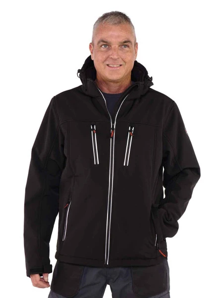 Clive Softshell Werkjas Zwart 3 Clive Softshell Werkjas Zwart - Afbeelding 3